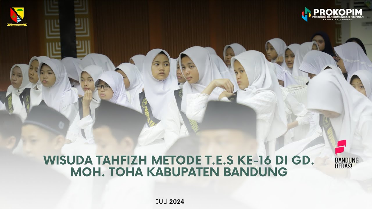 Wisuda Tahfizh Metode T.E.S Ke-16 Sukses Digelar di Gedung Moh. Toha Soreang